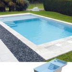 Polyester zwembad 8.10 x 4.00 x 1.50 m PRADO PLAGE