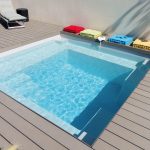 Polyester zwembad plungepool 3.15 x 3.15 x 1.50 m MINI CARRE - Afbeelding 3