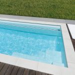 Polyester zwembad plungepool 4.30 x 2.30 x 1.50 m BAIE LAVA - Afbeelding 2